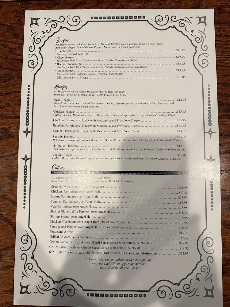 Eddie's Italian Cafe Menu image 1